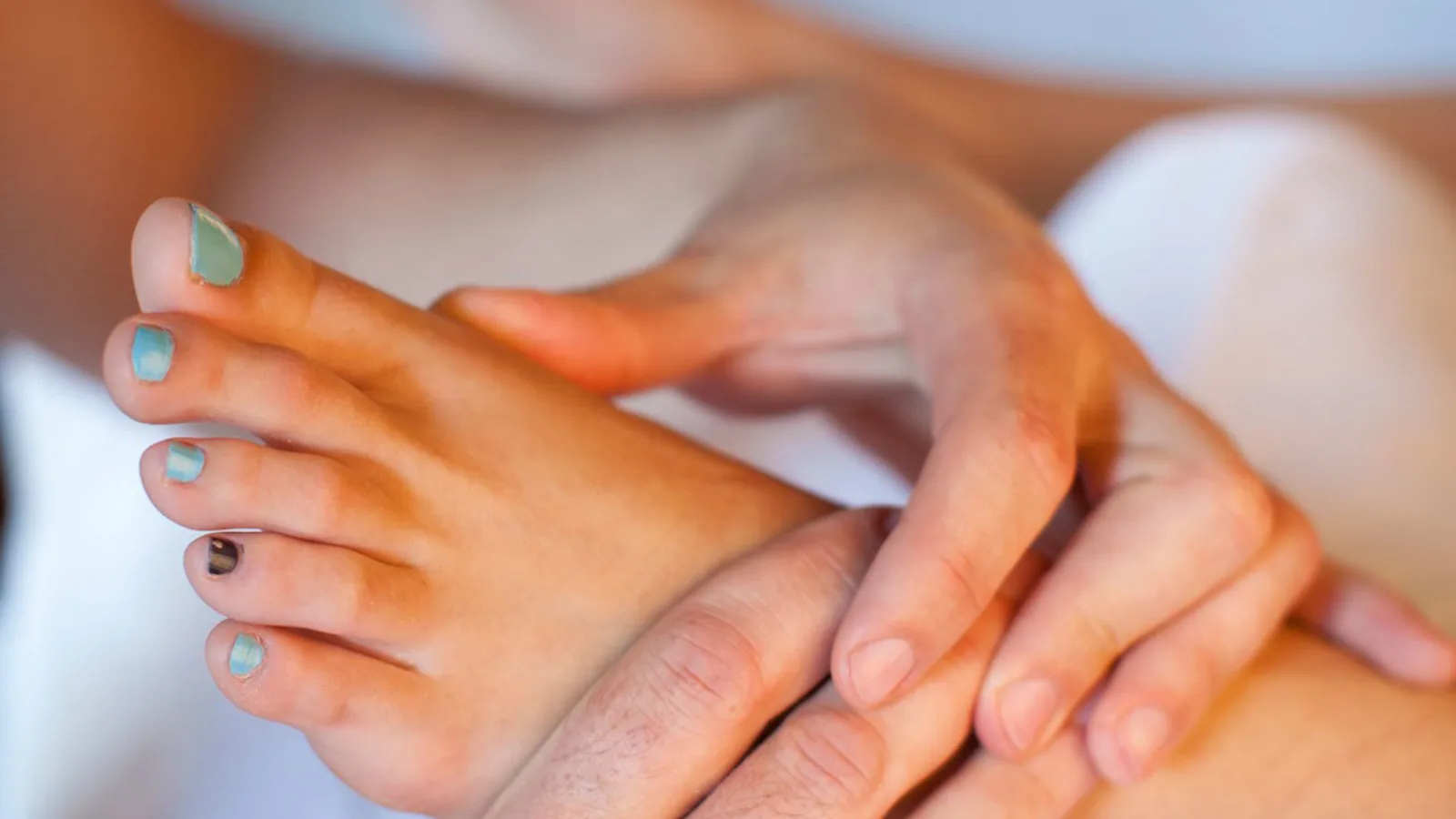 Reflexmassage der Fußsohle