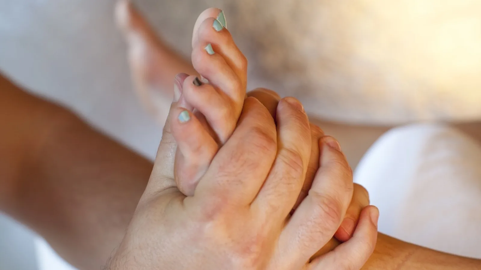 Reflexmassage der Fußsohle